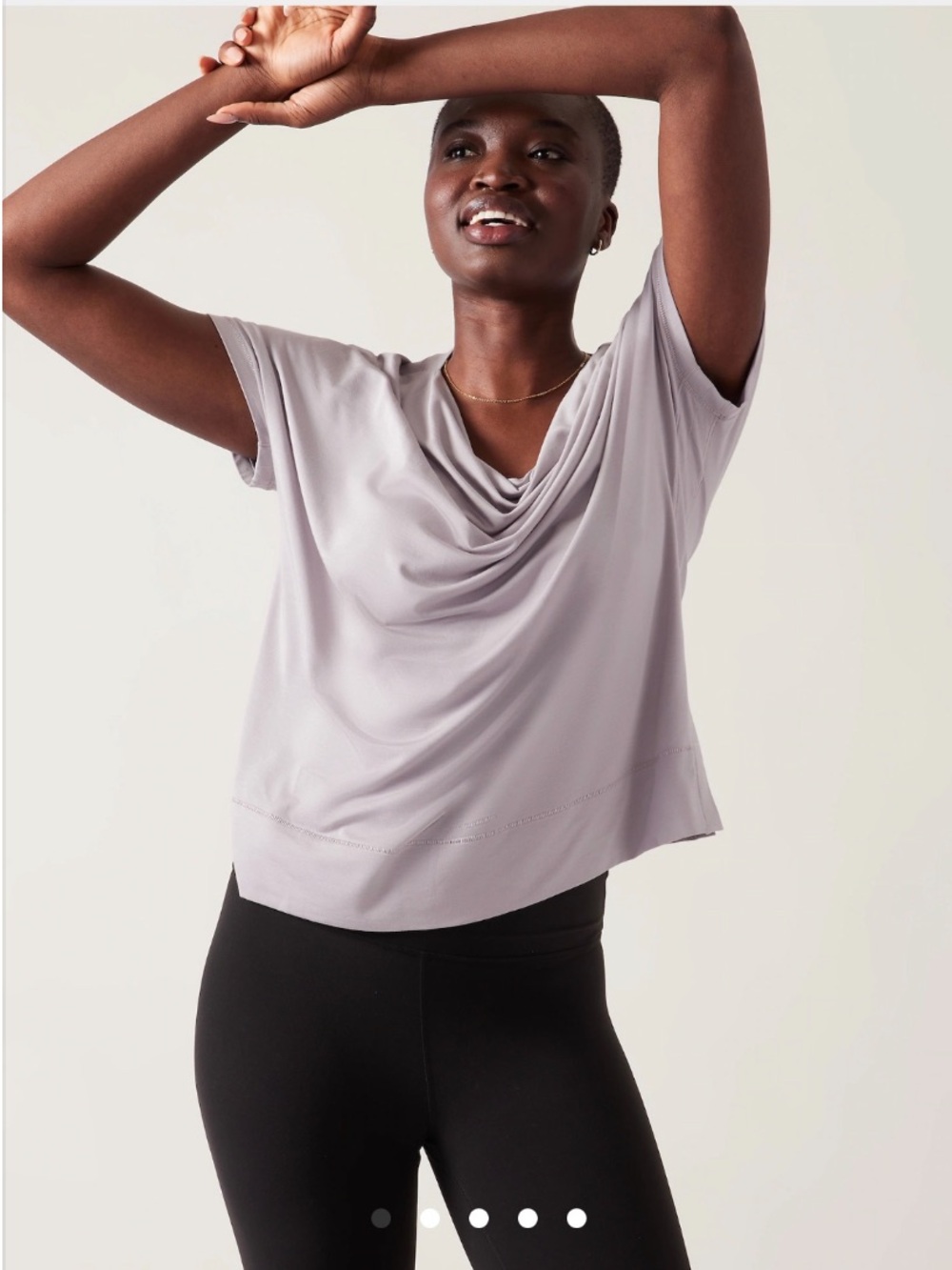 Relaxed weekender tee Short Sleeve Top in Light grey